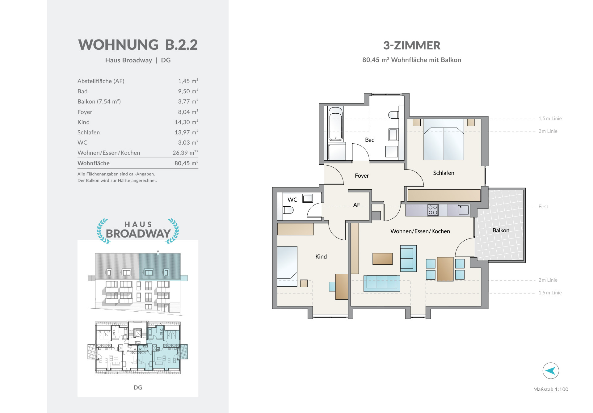 3-Zimmer-Wohnung bei Nürnberg kaufen (Eigentumswohnung) – Am Kinoberg in Röthenbach a. d. Pegnitz
